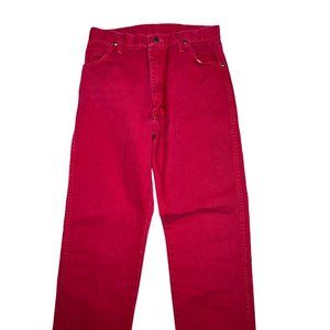 Vintage Red Wrangler Denim Jeans Size 13 (29x33) 100% Cotton USA